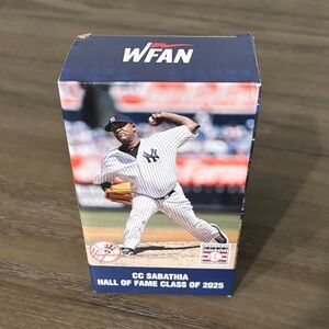 CC Sabathia plaque WFAN Baseball Figurine - Blue and White